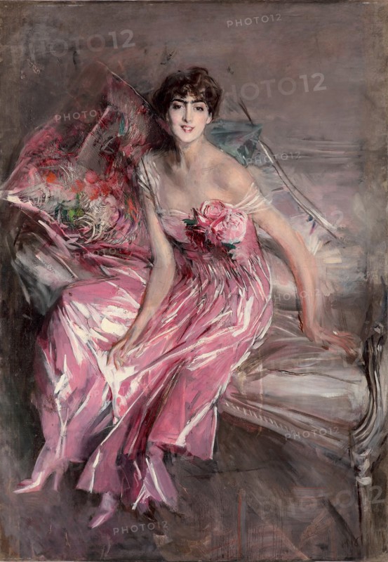 La signora in rosa.