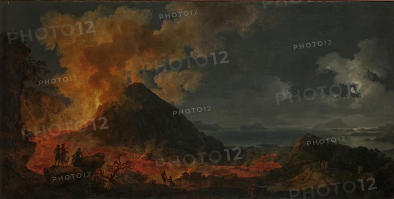 The eruption of Vesuvius.