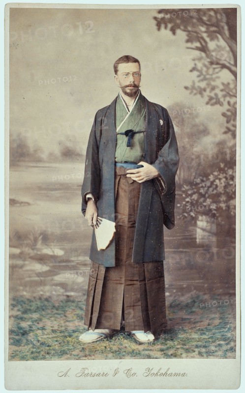 Prince Henry of Bourbon-Parma, Count of Bardi (1851-1905) in Japanese clothing.