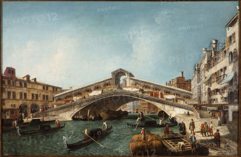 The Rialto Bridge.