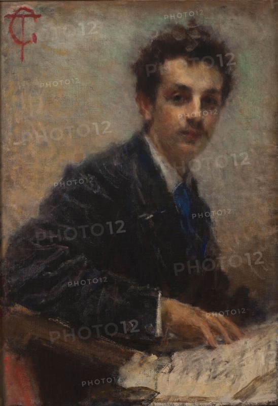 Portrait of the composer Benedetto Junck (1852-1903).