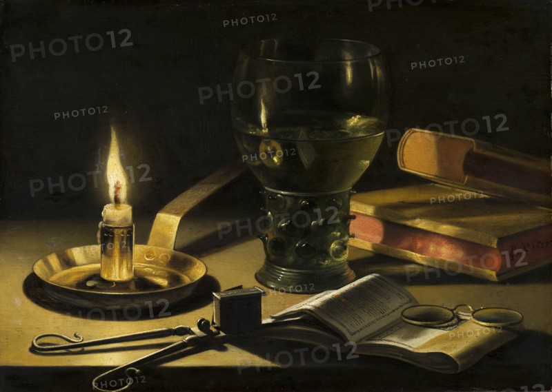 Still Life with a Lighted Candle.
