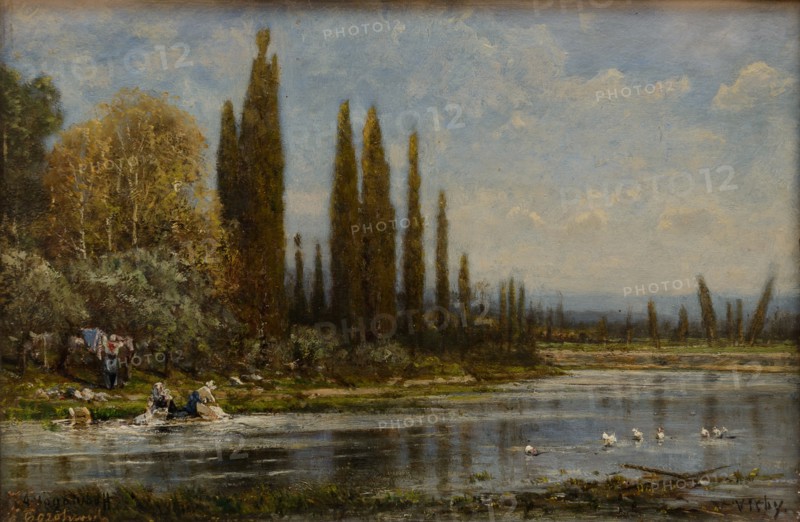 Washerwomen in Vichy.