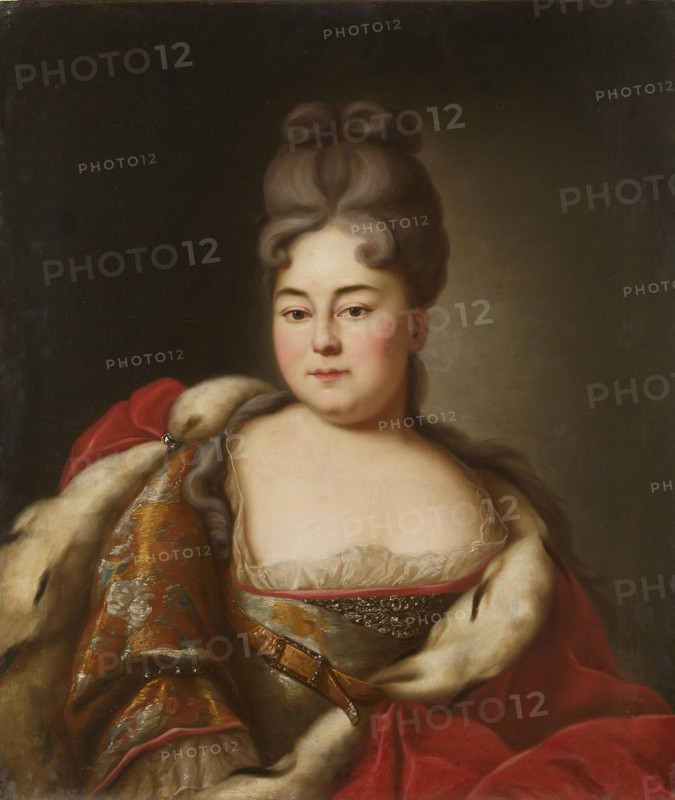 Portrait of Grand Duchess Natalya Alexeevna of Russia (1673-1716), sister of tsar Peter the Great.