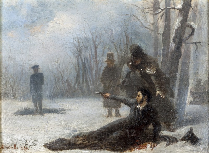 Duel between Alexander Pushkin and Georges d'Anthès.
