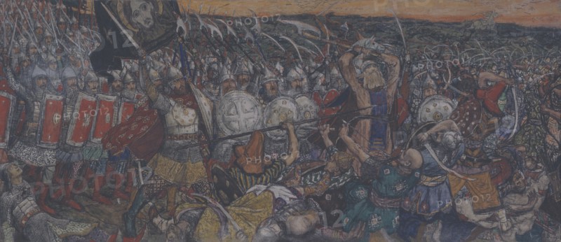 The Battle of Kulikovo on September 8, 1380.