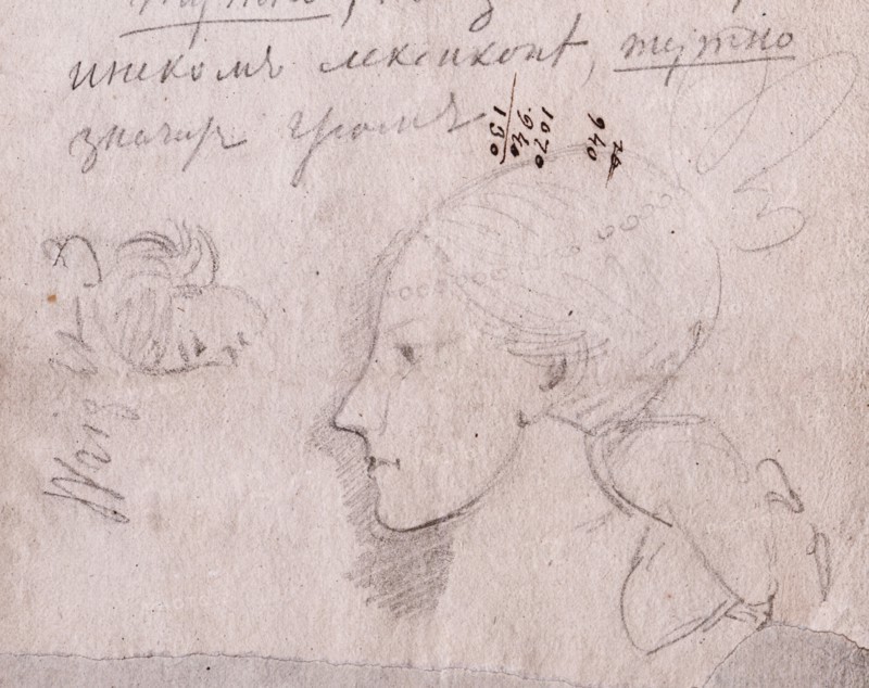 Portrait of Alexandra Smirnova-Rosset (1809-1882).