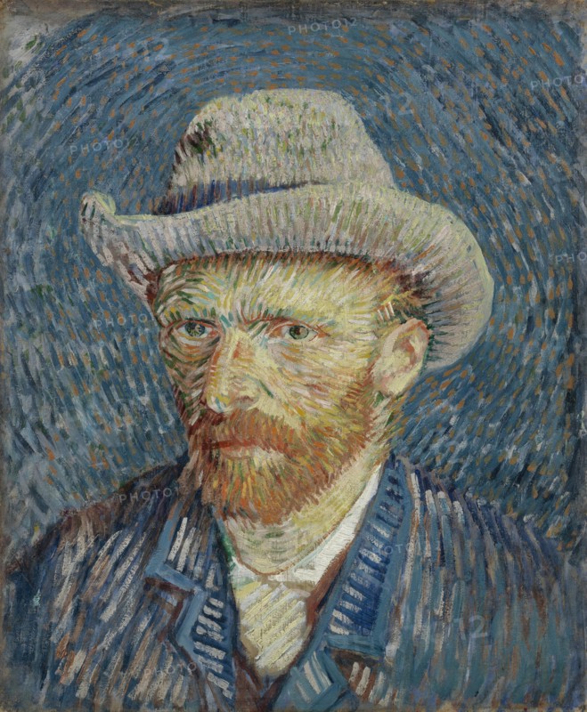Self-Portrait with Grey Felt Hat.