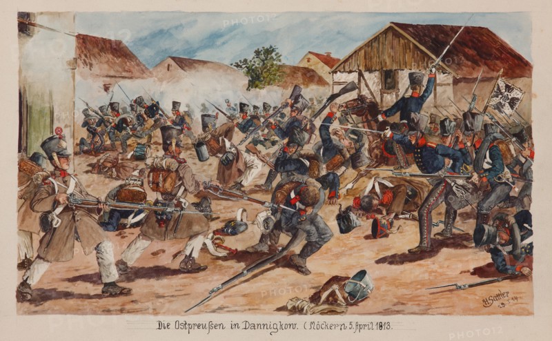 The Battle of Möckern on April 5, 1813.