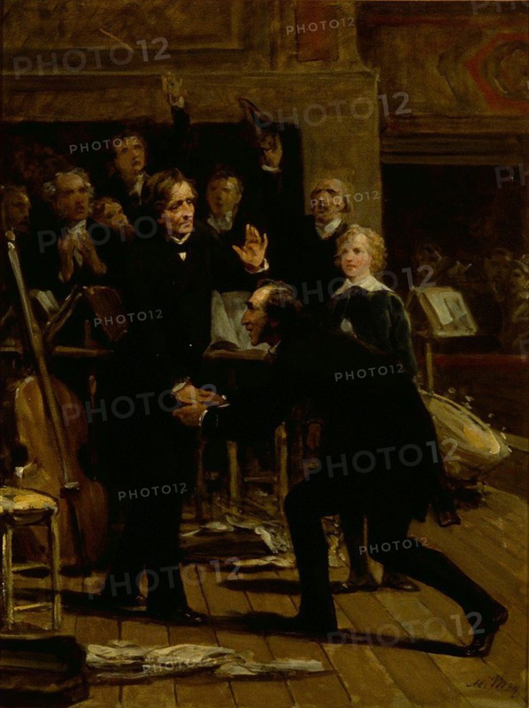 Homage of Paganini to Berlioz at the concert of December 16, 1838.