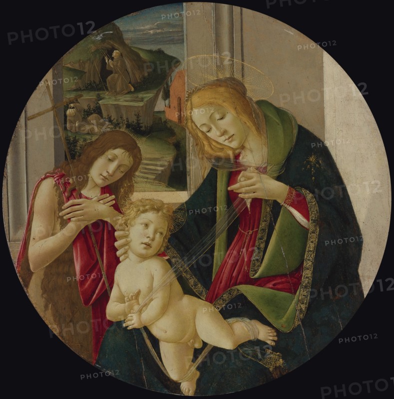 Virgin and child with John the Baptist as a Boy and Saint Francis receiving the Stigmata.
