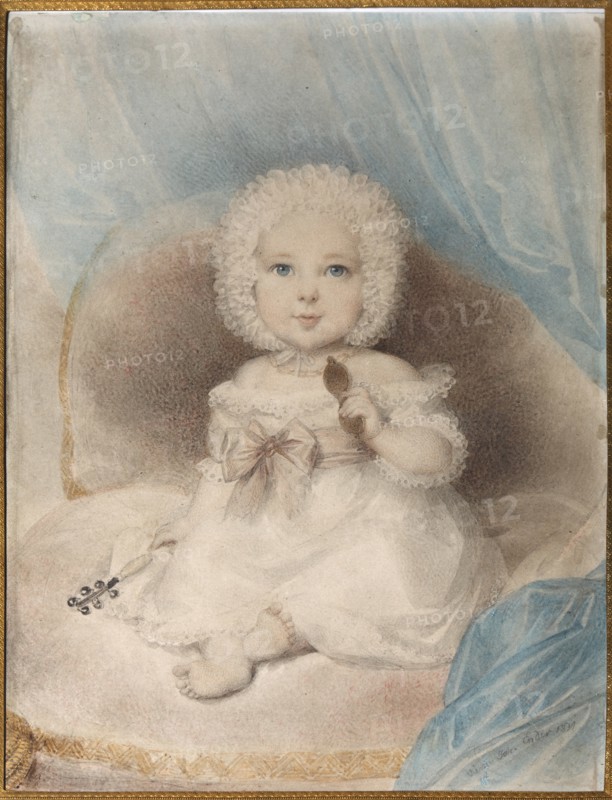 Portrait of a child with a Lorgnette.