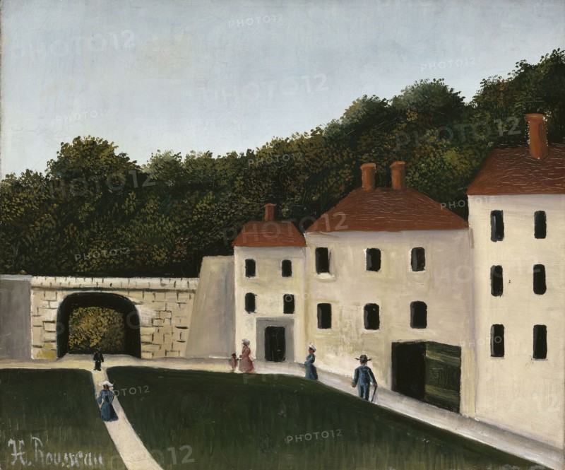 Walkers in a park.