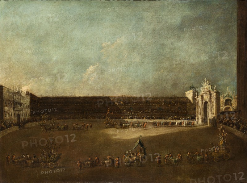 Carnival Parade in Piazza San Marco in Honour of the Conti Del Nord.