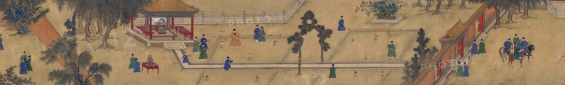 The Ming Emperor Xuande playing chuiwan.