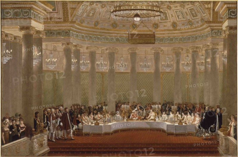 The marriage banquet of Napoleon I and Marie-Louise of Austria April 2, 1810.