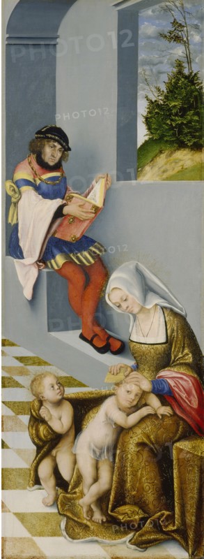 Altarpiece of the Holy Kinship.Right panel.