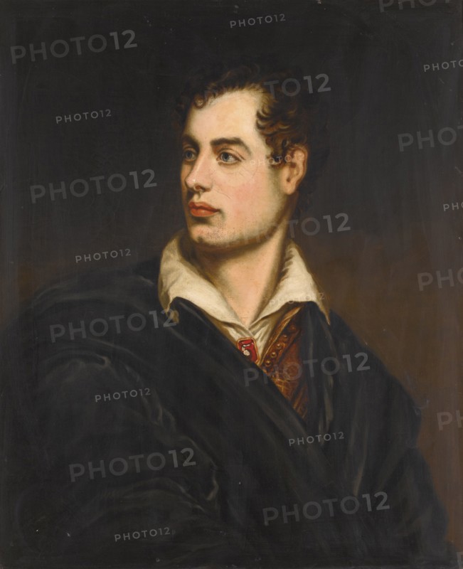 Portrait of the poet Lord George Noel Byron (1788-1824).