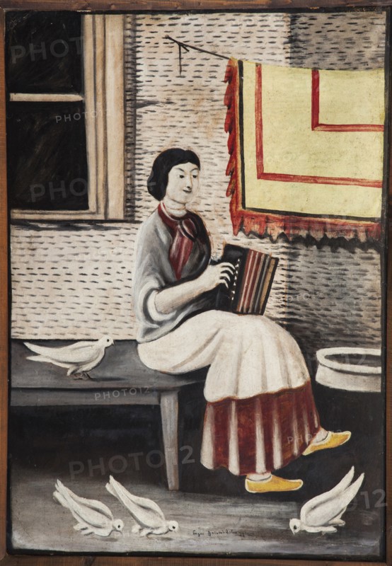 Sona Gorashvili Playing Accordion.