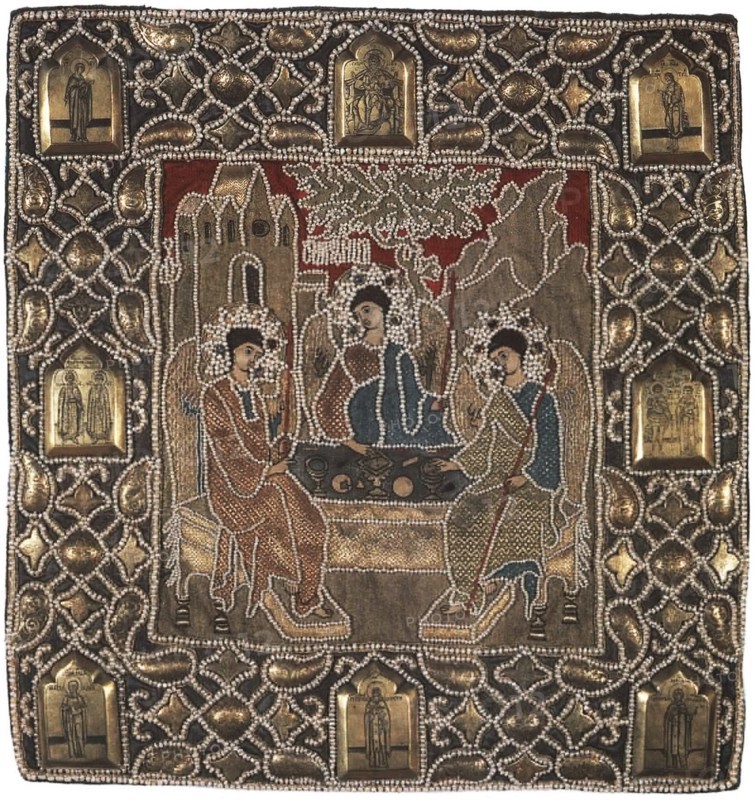 The Holy Trinity (Podea). The donation by Tsar Boris Godunov to the Monastery.