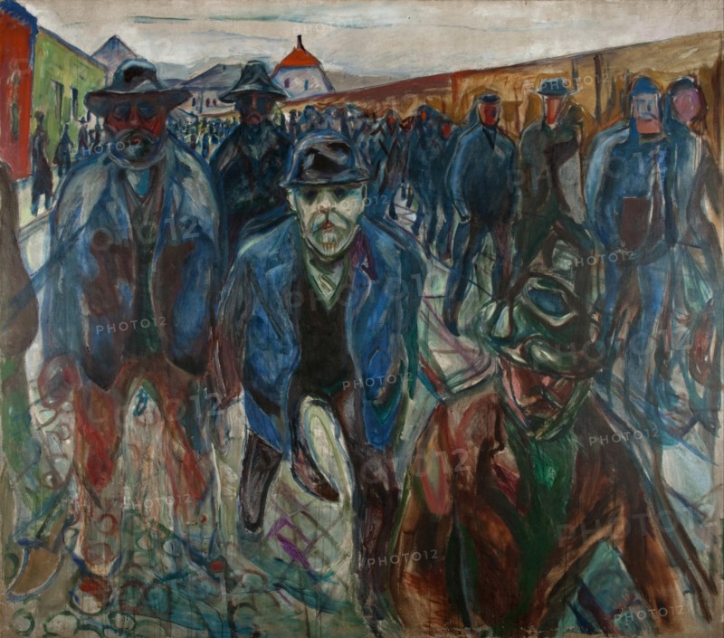Workers on their Way Home.