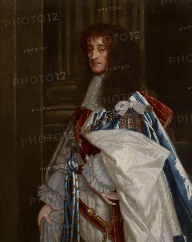 Portrait of Prince Rupert of the Rhine (1619-1682), wearing the robes of the Order of the Garter.