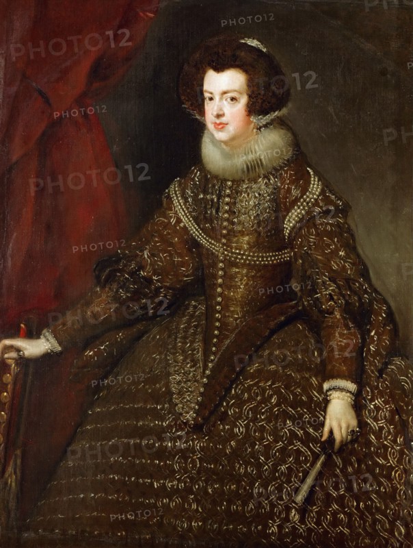Portrait of Elisabeth of France (1602-1644), Queen consort of Spain.