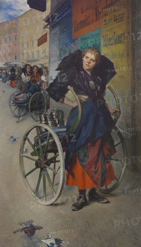 The Milkmaid from Salzburg Green market.