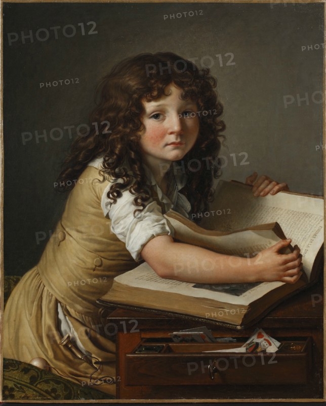 Benoît Agnès Trioson with a book.