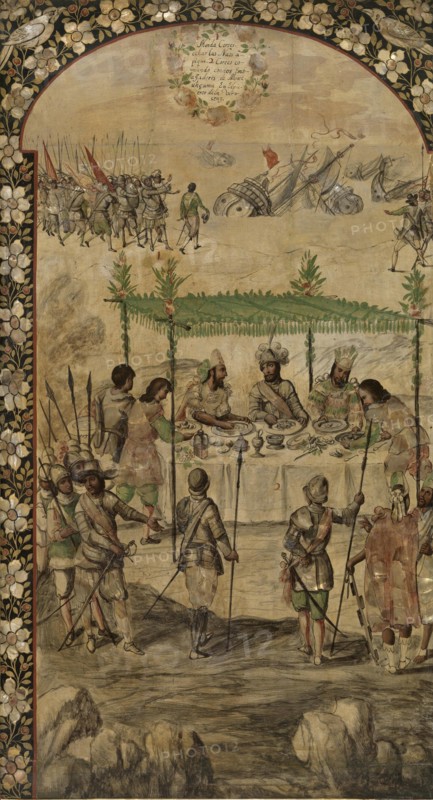 The Conquest of Mexico by Hernan Cortés.