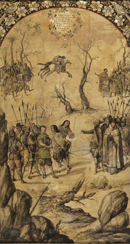 The Conquest of Mexico by Hernan Cortés.