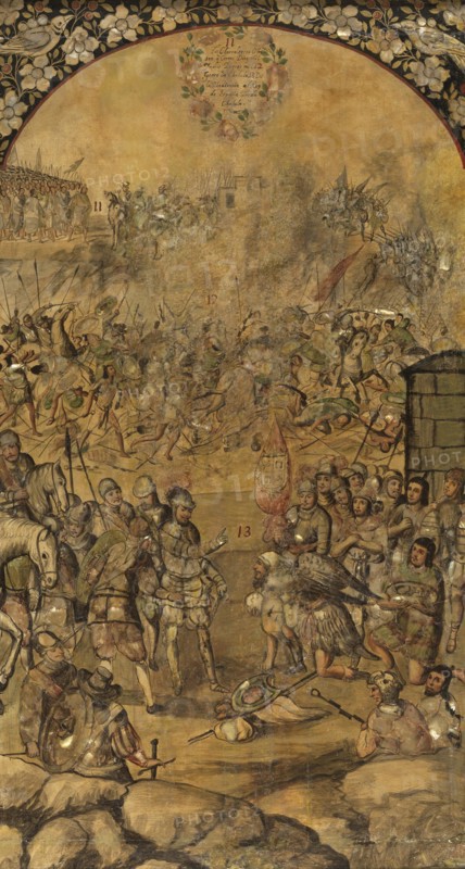 The Conquest of Mexico by Hernan Cortés.
