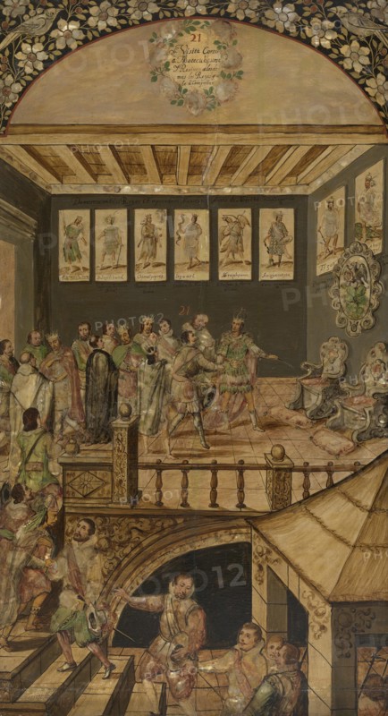The Conquest of Mexico by Hernan Cortés.