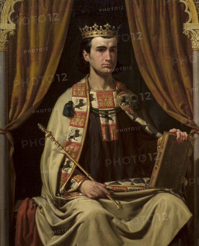 Portrait of Alfonso X (1221-1284), King of Castile, León and Galicia.