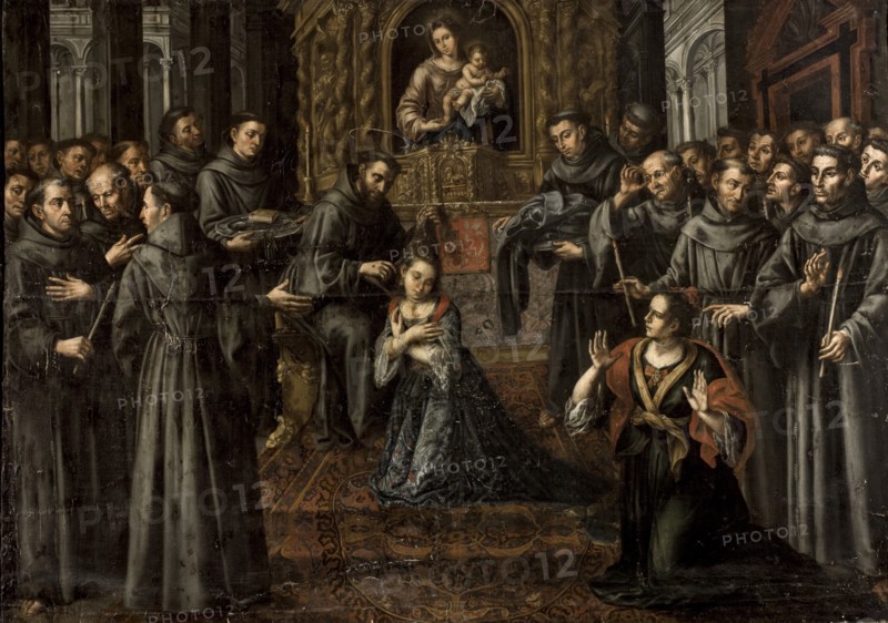 The profession of Saint Clare.