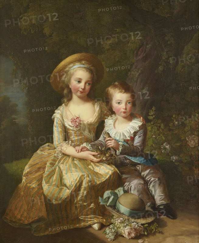 Portrait of Madame Royale and Louis-Joseph Xavier, Dauphin of France.