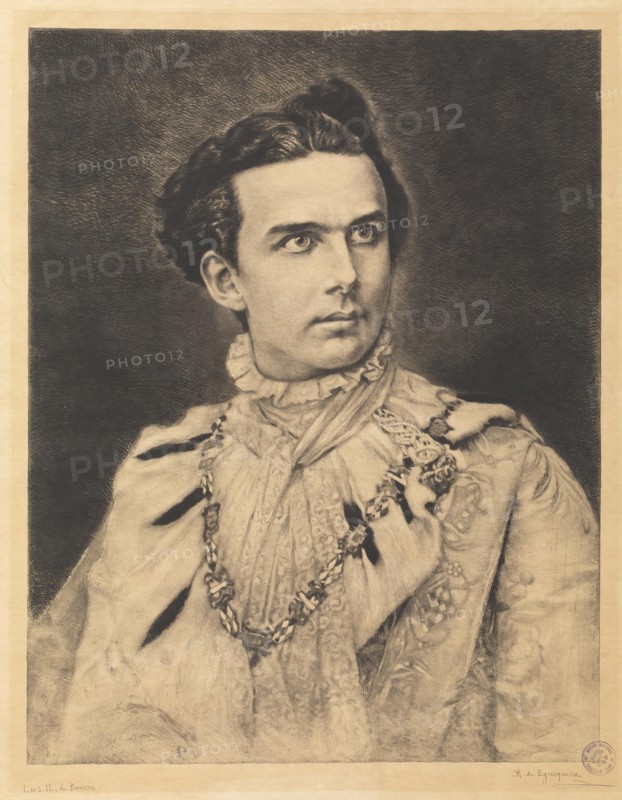 Portrait of Ludwig II of Bavaria (1845-1886).