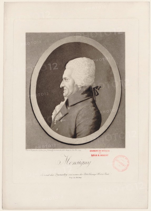 Portrait of the composer Pierre-Alexandre Monsigny (1729-1817).