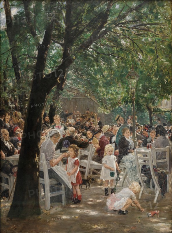 Munich beer garden.
