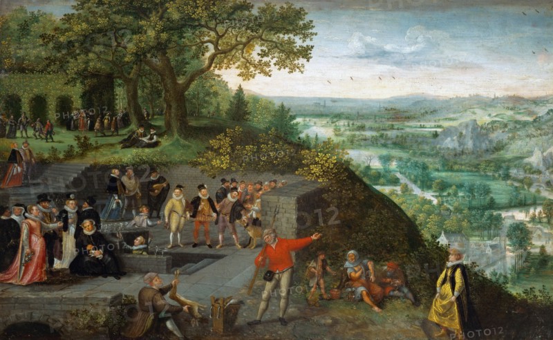 Emperor Rudolf II during a drinking cure.