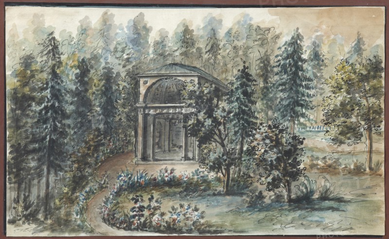 Pavilion in memory of Frederica, sister of Empress Maria Feodorovna, in Pavlovsk.
