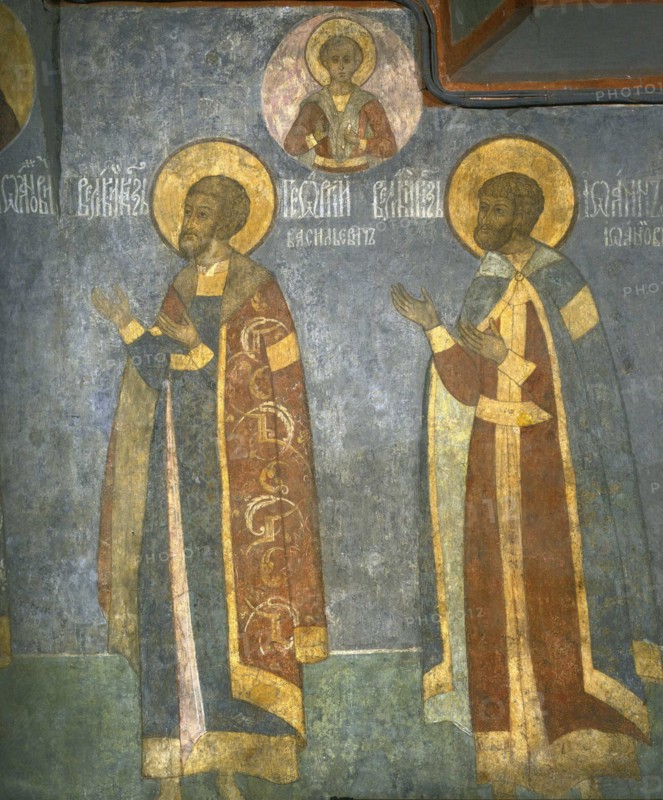 Grand Princes Yuri Vasilievich of Uglich and Ivan II Ivanovich.