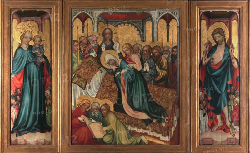 The Death of the Virgin. The Roudnice Altarpiece, c.1410.