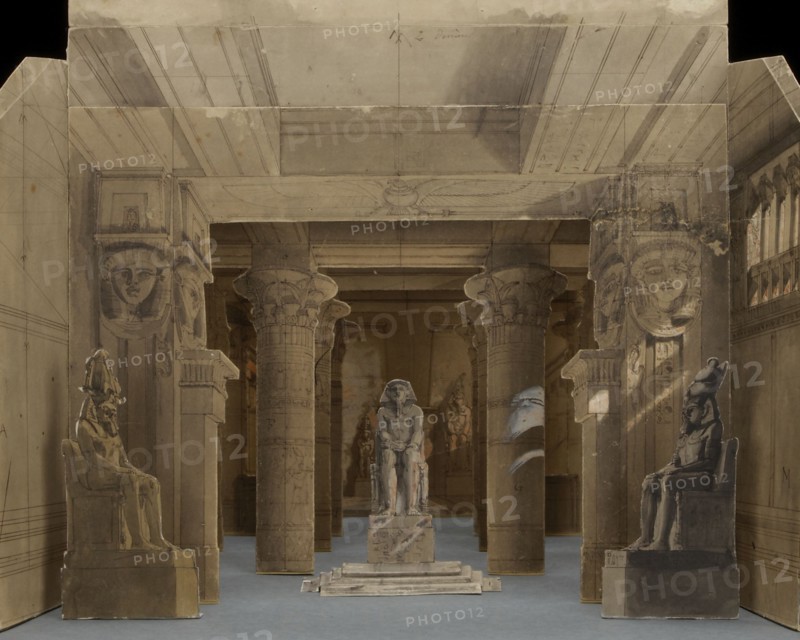 Set design for the Opera Aida by Giuseppe Verdi, Paris, Théâtre national de l'Opéra, 22.03.1880, 188