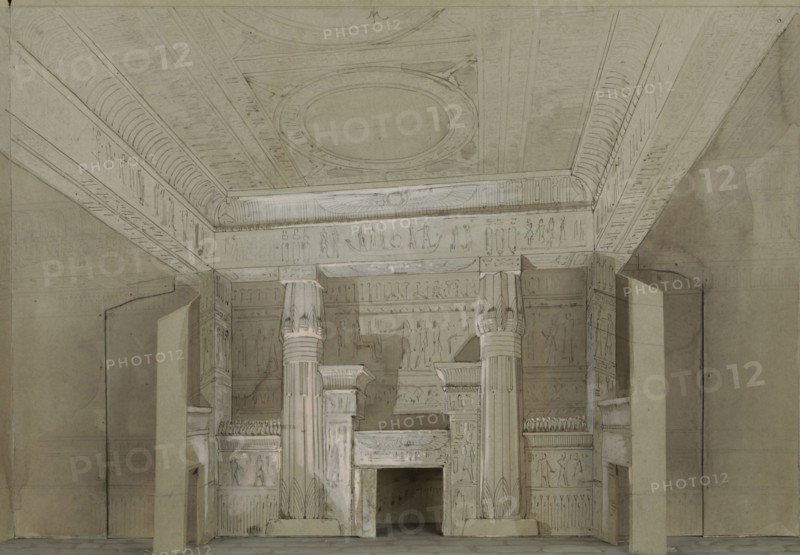 Set design for the Opera Aida by Giuseppe Verdi, Paris, Théâtre national de l'Opéra, 22.03.1880, 188