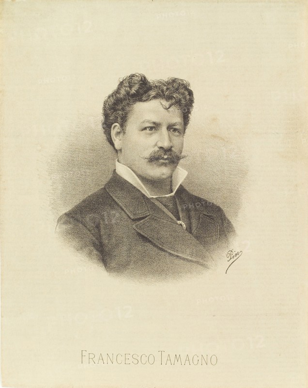 Portrait of the opera singer Francesco Tamagno (1850-1905), 1887.