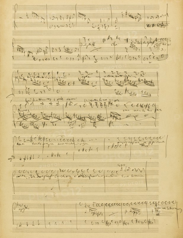 The autograph manuscript: Falstaff, opera in three acts, 1894.