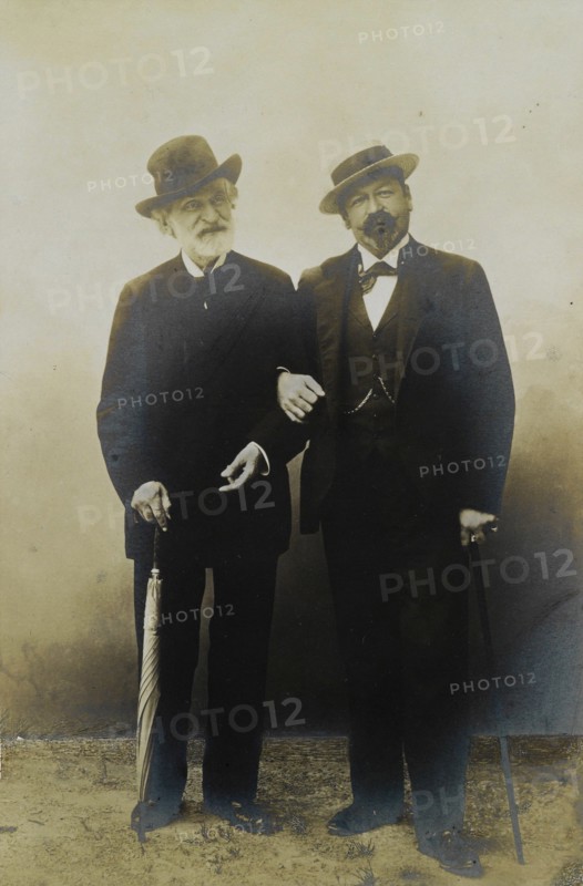Giuseppe Verdi and Francesco Tamagno, ca 1899.