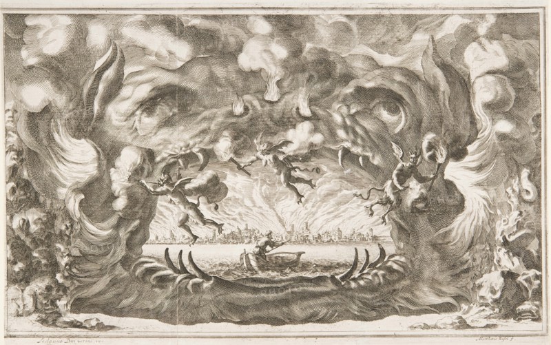 Scene from the opera Il pomo d'oro (The Golden Apple) of A. Cesti to the wedding of Leopold I and Ma