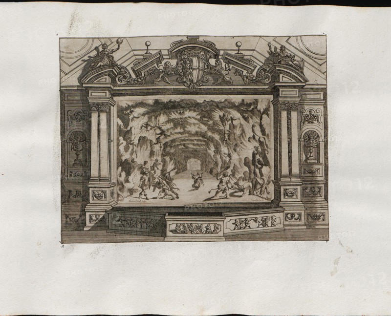Caves of the Underworld. Opera Fedra incoronata by J. C. Kerll on 24 September 1662 in Munich, 16